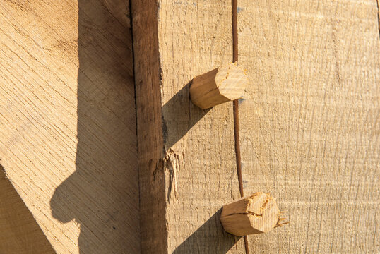 charpente en bois, assemblage