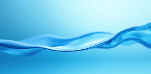 Blurred light blue liquid with abstract waves background,  soft,  water