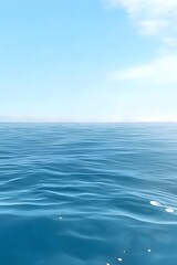 Fototapeta premium Serene Ocean Surface Calm Blue Water Seascape