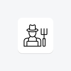Farmer, vector, pixel perfect, illustrator file