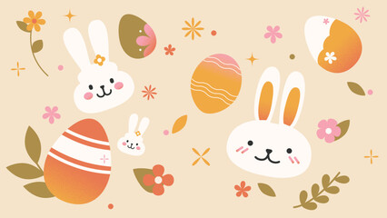 Spring Easter celebration illustrations	