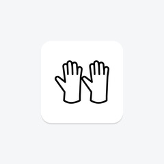 Obraz premium Garden Gloves, vector, pixel perfect, illustrator file