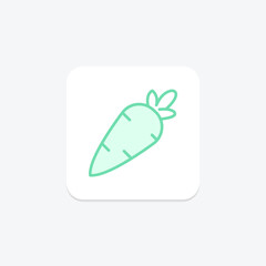 Carrot, vector, pixel perfect, illustrator file