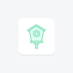 Birdhouse, vector, pixel perfect, illustrator file