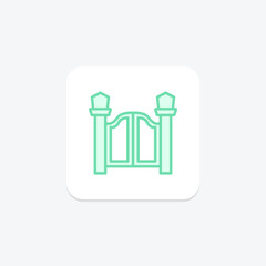 Garden Gate, vector, pixel perfect, illustrator file