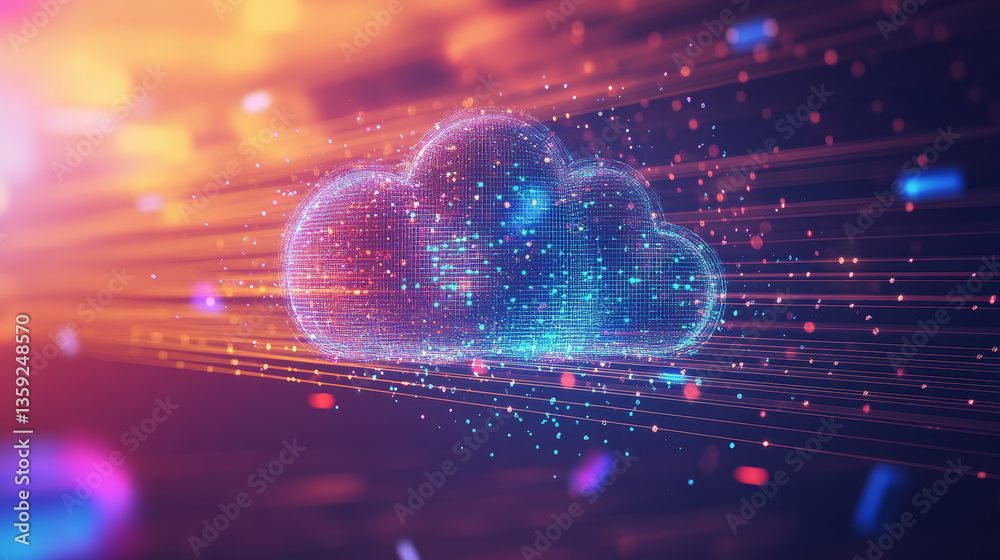Poster big data, cryptography programming 3d illustration. neural network, cloud technologies. global datab