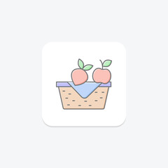 Food Basket, vector, pixel perfect, illustrator file