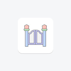 Garden Gate, vector, pixel perfect, illustrator file