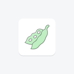 Soybean, vector, pixel perfect, illustrator file