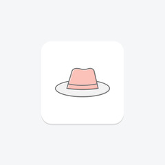 Farming Hat, vector, pixel perfect, illustrator file