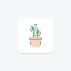 Cactus Plant, vector, pixel perfect, illustrator file