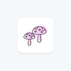 Mushroom, vector, pixel perfect, illustrator file