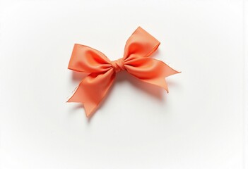 A playful bow, constructed from a lightweight, semi transparent material, is presented against a clean, minimalist setting