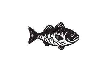 A Haddock Fish vector silhouette image made by adobe illustrator. eps
