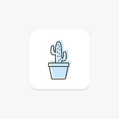 Cactus Plant, vector, pixel perfect, illustrator file