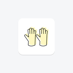 Garden Gloves, vector, pixel perfect, illustrator file