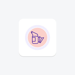 Obraz premium Beekeeping Smoker, vector, pixel perfect, illustrator file