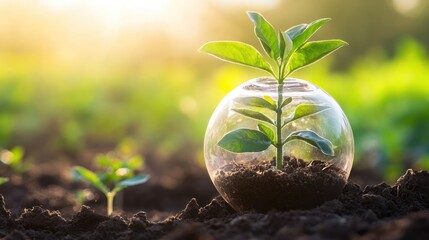 A Sapling's Growth: Encapsulating Nature's Resilience and Hope