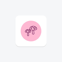 Fototapeta premium Mushroom, vector, pixel perfect, illustrator file