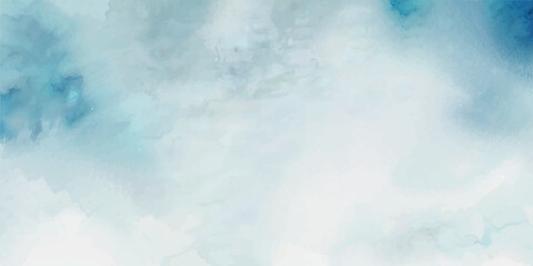 A Beautiful and Dreamy Watercolor Illustration of a Soft Light Blue Sky Filled with Delicate, Fluffy Clouds, Creating a Peaceful and Soothing Atmosphere that Evokes Feelings of Serenity and Tranquilit