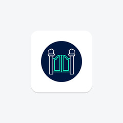 Garden Gate, vector, pixel perfect, illustrator file