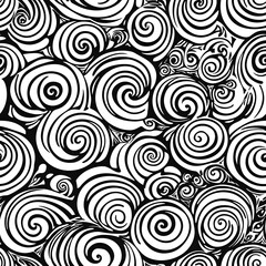 Black and White Swirl Pattern