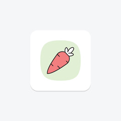 Carrot, vector, pixel perfect, illustrator file