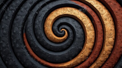 Abstract Texture concept. Mesmerizing fractal pattern with intricate swirling texture