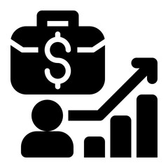 Career, Job, Employment Glyph Solid Icon
