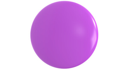 purple realistic sphere transparent background