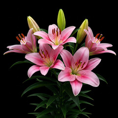 Fototapeta premium lilies bouquet