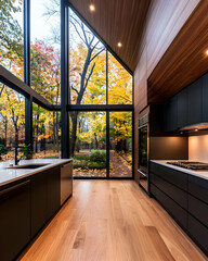 Obraz premium Modern Kitchen, Autumn Views