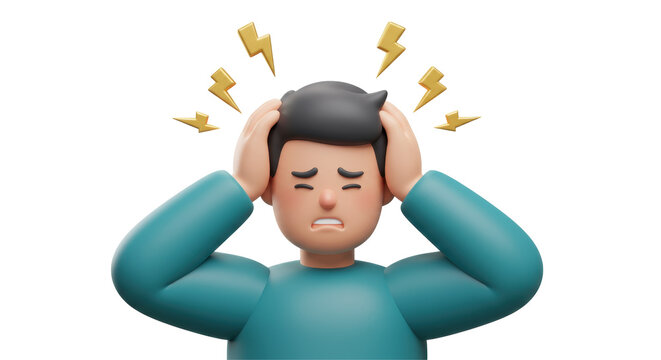 Isolated Stressed Man