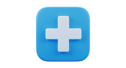 Isolated Medical Plus Sign Icon