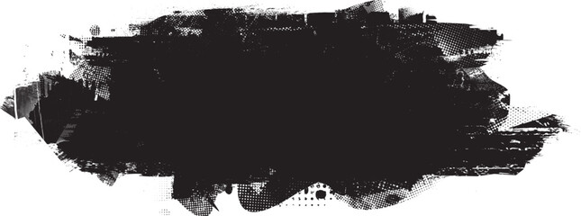 Fototapeta premium Grunge textured banner with rough edges. Speckled texture. Overlay grunge texture . Simply place texture over any object to create grunge effect . Banner with scratched surface for your design. 