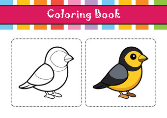  Detailed Black-Headed Canary Depiction