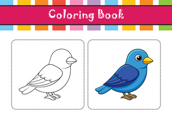  Charming Blue-Naped Chlorophonia Bird Illustration