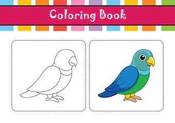  Elegant Blue-Rumped Parrot Bird Artwork