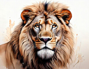 Fototapeta premium Closeup Picture of Lion