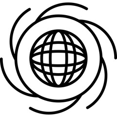 Naklejka premium Black Hole Icon