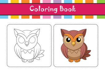  Vivid Buffy Fish Owl Bird Design