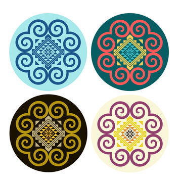 Hmong ethnic pattern, Hmong pattern is a design that combines modern and traditional patterns.
