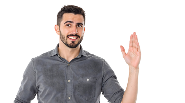 A young guy, face contorted, points a finger while one man shows his tongue and another screams, a cacophony of casual expressions