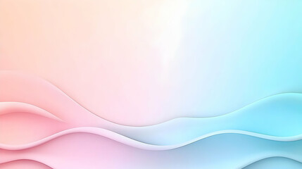 Obraz premium Pastel-colored wavy abstract background