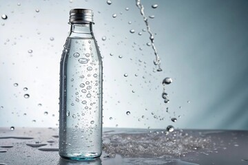 water pouring into glass