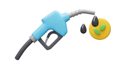 Isolated Gas Pump Nozzle With Oil