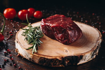 Raw Marbled Steak for Cooking