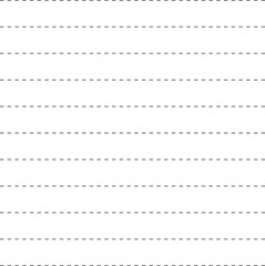 Grid lines paper page isolated on transparent background