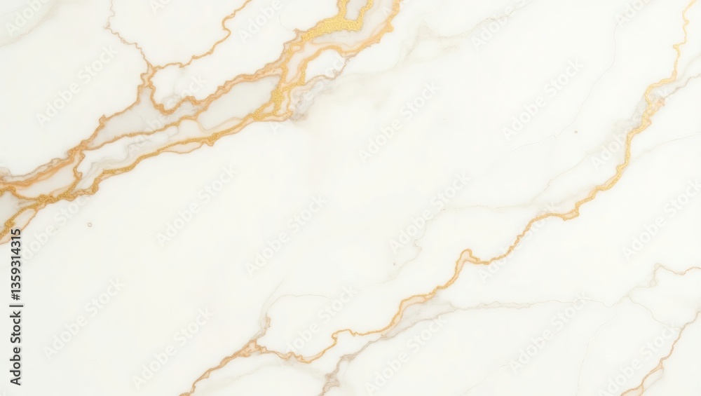 Poster the elegant texture of marble in a close-up shot. fine veins of gold and white appear, creating a lu