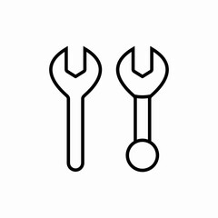 Tools repair system settings icon vector sign